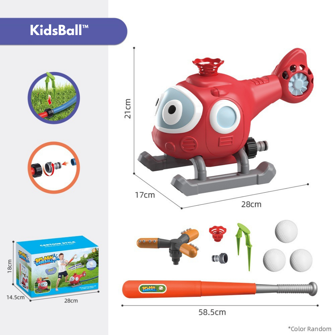 KidsBall™ | 2-in-1 Watersproeier & Baseball Speelgoed.