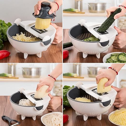 SliceMaster™ | Snel en Efficiënt Groenten en Fruit Snijden.