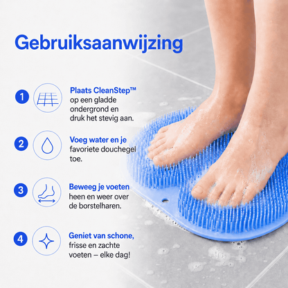 CleanStep™ | Reinigt Waar Je Handen Moeilijk Komen.