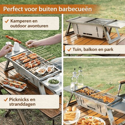 CompactGrill™ | Geniet van Moeiteloos Grillen Tijdens Elke Outdoor Activiteit.