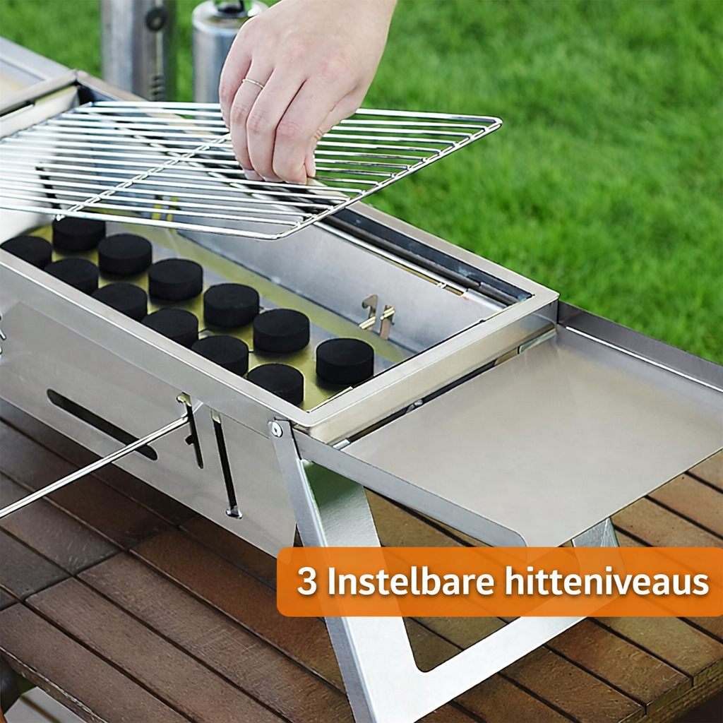 CompactGrill™ | Geniet van Moeiteloos Grillen Tijdens Elke Outdoor Activiteit.