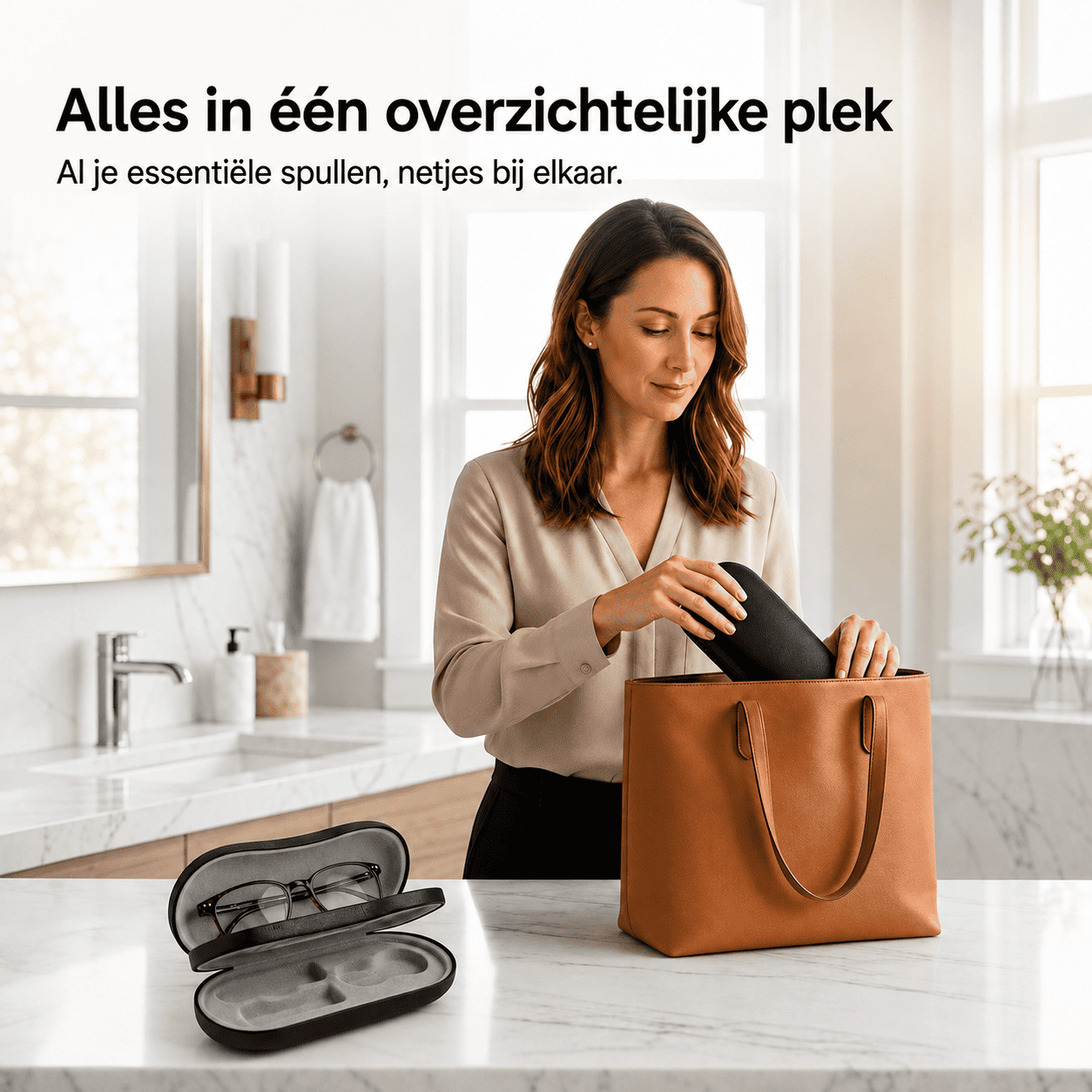 VisionCase™ | De Compacte 2-in-1 Oplossing voor Bril en Lenzen.