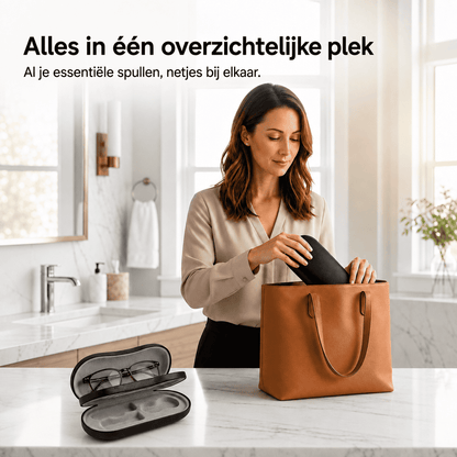 VisionCase™ | De Compacte 2-in-1 Oplossing voor Bril en Lenzen.