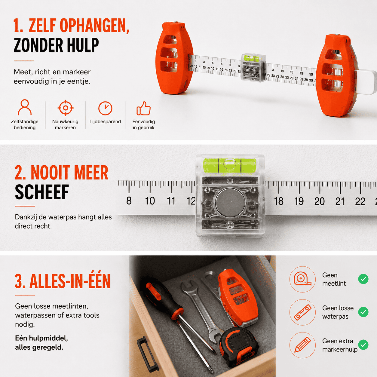 Hangpro™ | Van Meten Tot Ophangen In Eén Beweging.