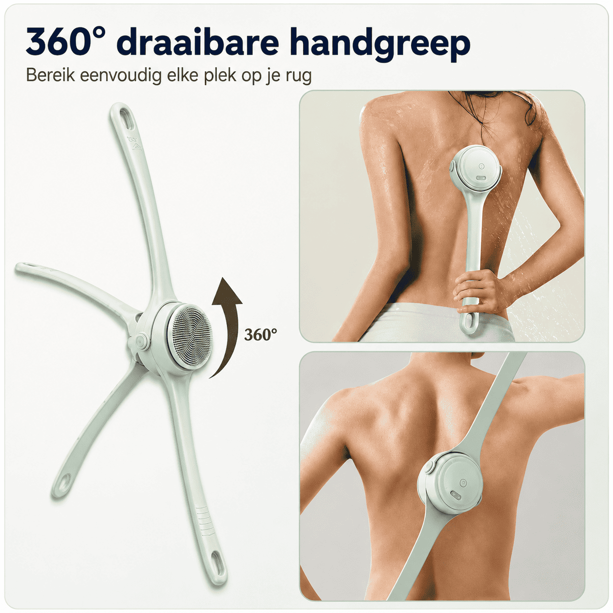 EasyScrub™ | Elektrische Rugborstel voor Moeilijk Bereikbare Plekken.