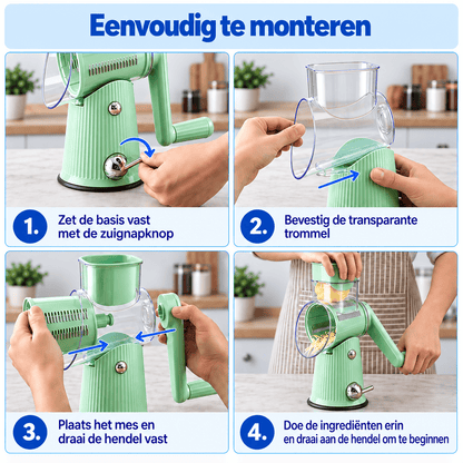 SlicePro™ | Vijf Snijfuncties, Eén Handige Keukenhulp