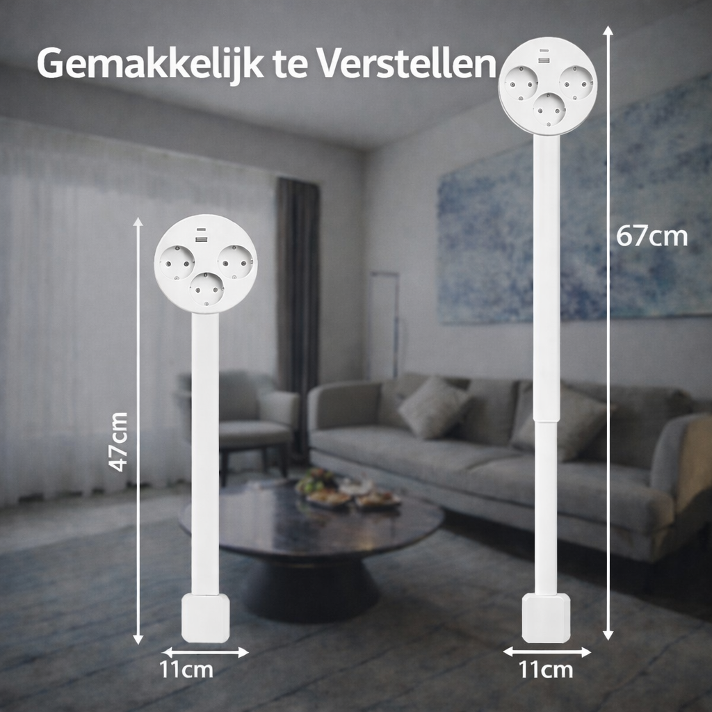 PowerFlex™ | De Slimme Oplossing voor Verborgen Stopcontacten.