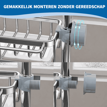SinkRack™ | Altijd Een Opgeruimde Spoelbak.