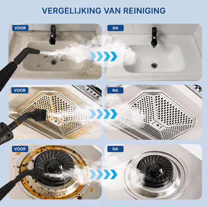 SteamPro™ | Geniet van Krachtige Stoomreiniging voor Elke Oppervlakte in Huis.