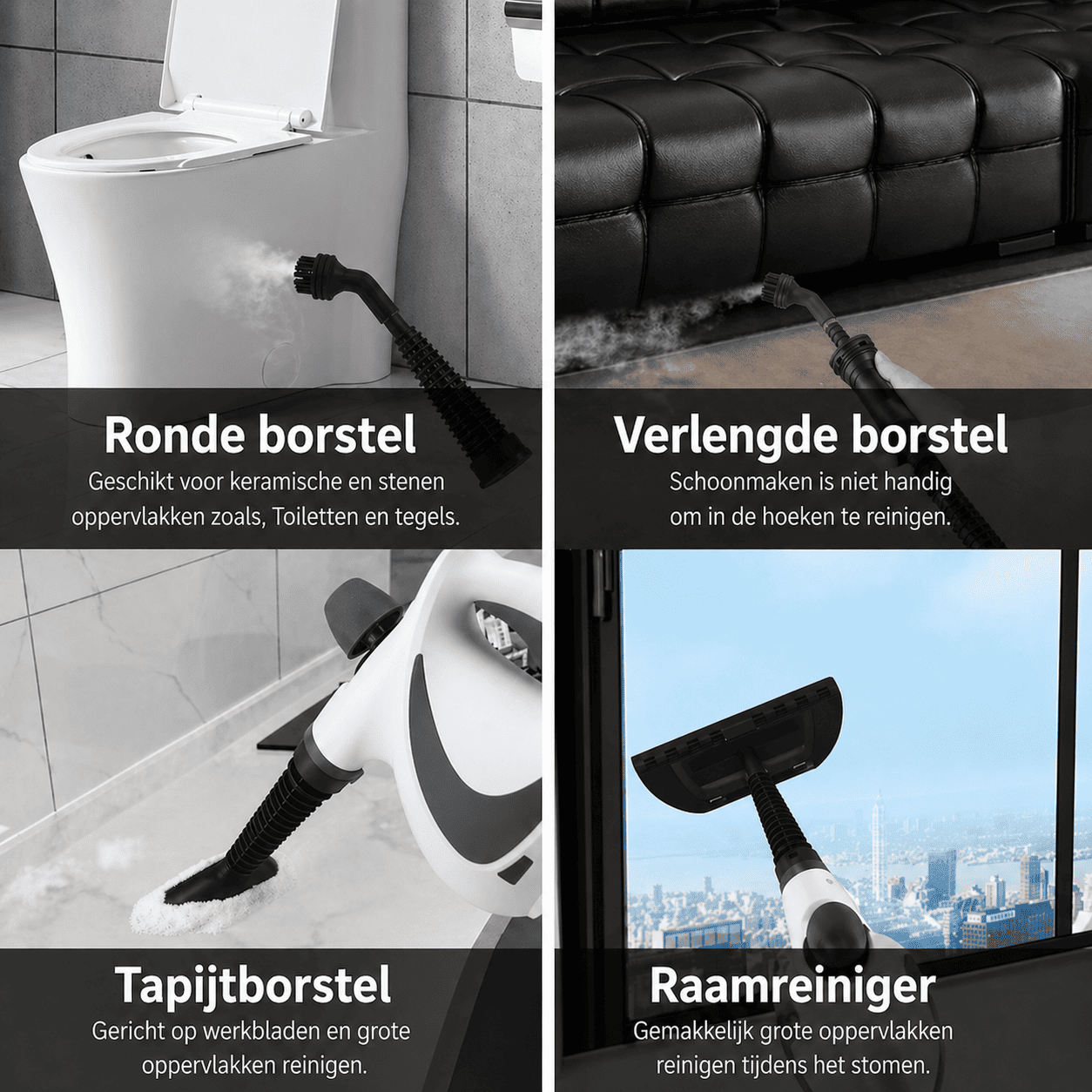 SteamPro™ | Geniet van Krachtige Stoomreiniging voor Elke Oppervlakte in Huis.