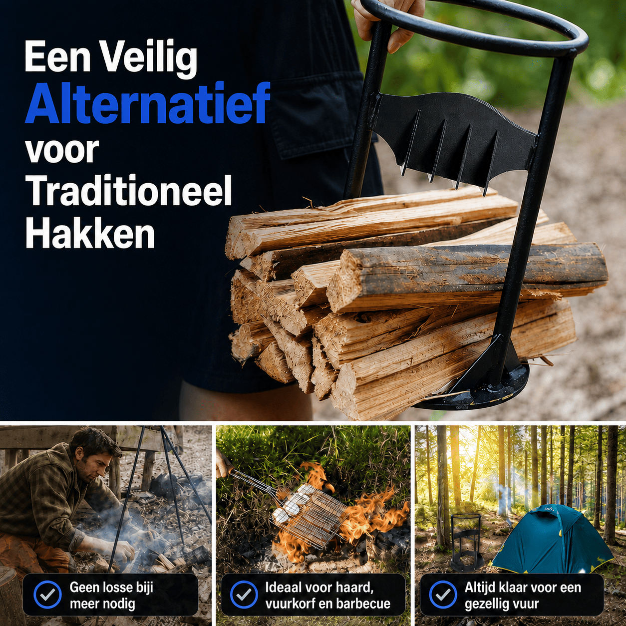 SplitMaster™  | Maak Gemakkelijk Zelf Aanmaakhout.