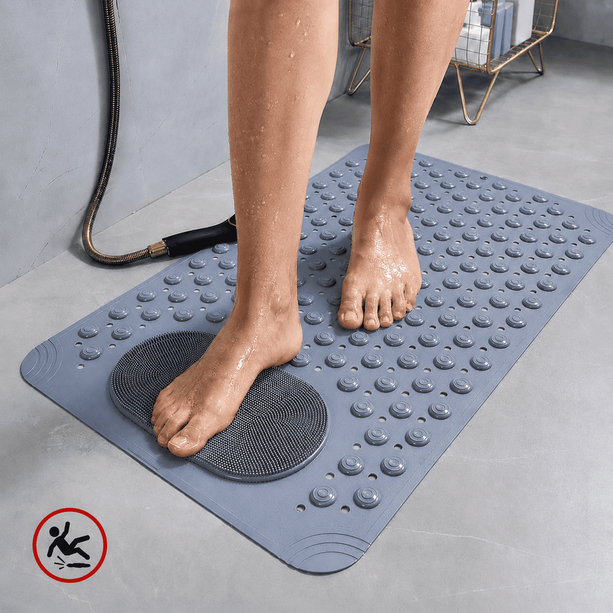 SafeGrip™ - Anti Slip & Scrub Mat | Veilig en Comfortabel Douchen.