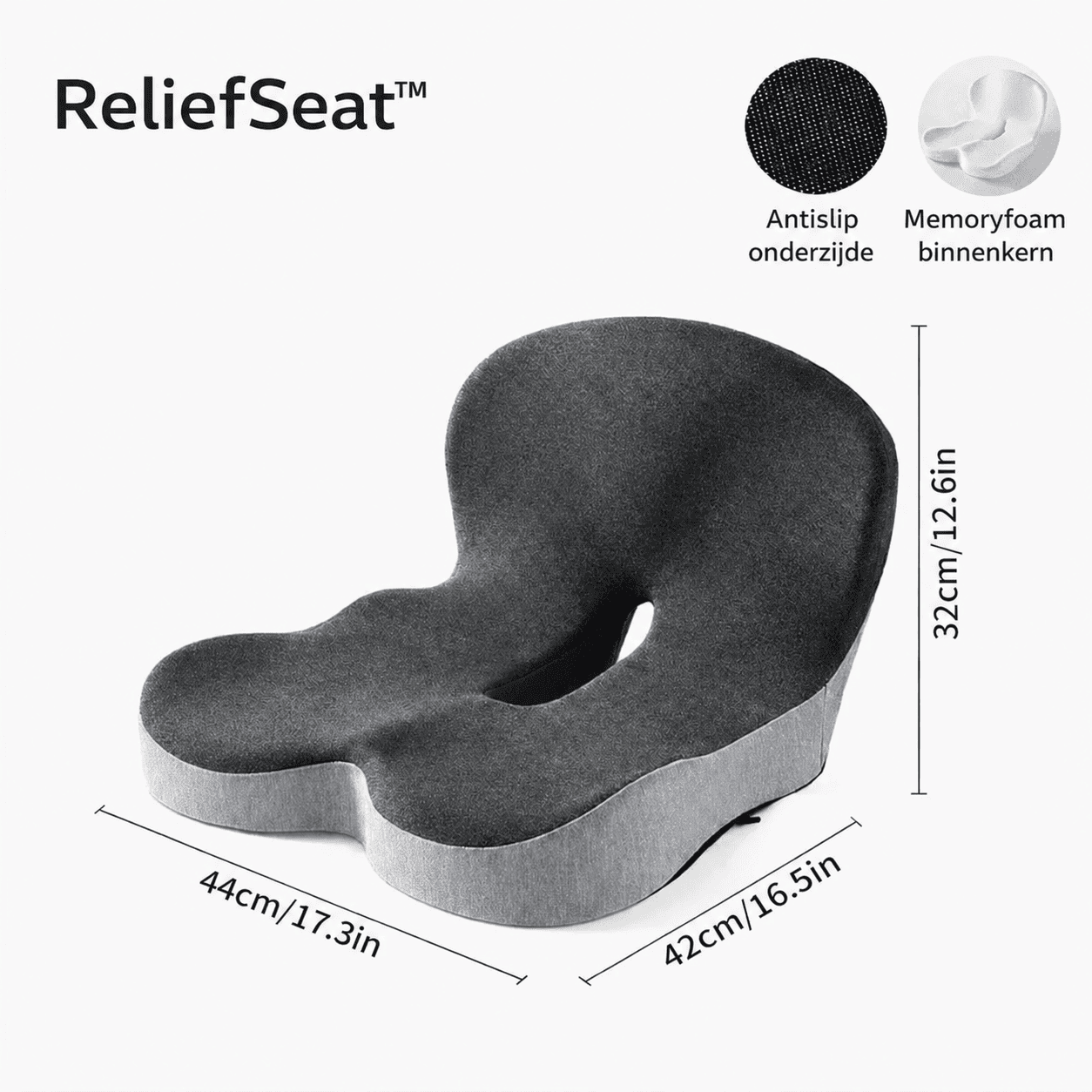 ReliefSeat™ | Ondersteunt Waar Je Lichaam Het Nodig Heeft.