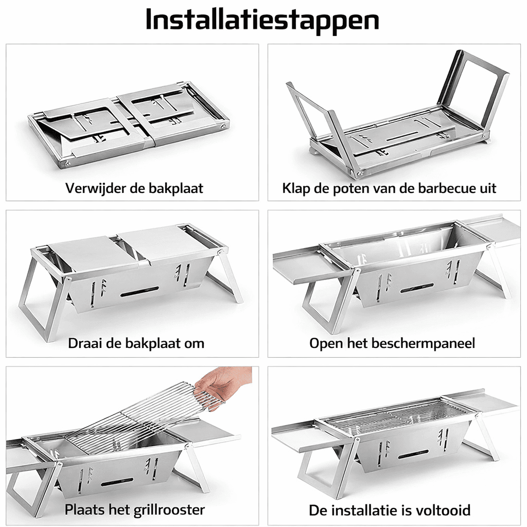 CompactGrill™ | Geniet van Moeiteloos Grillen Tijdens Elke Outdoor Activiteit.