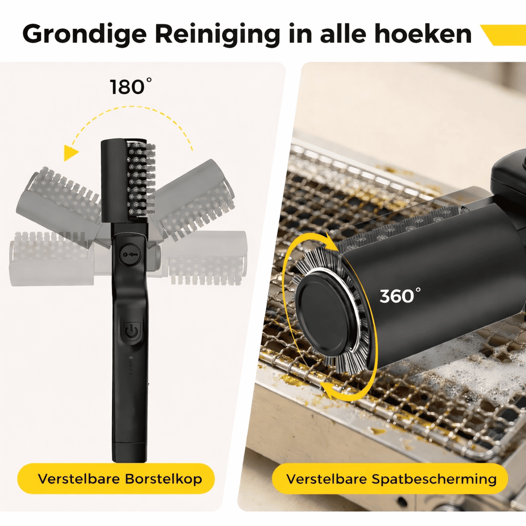 GrillBrush™ | De Snelle Oplossing voor een Brandschone Grill.