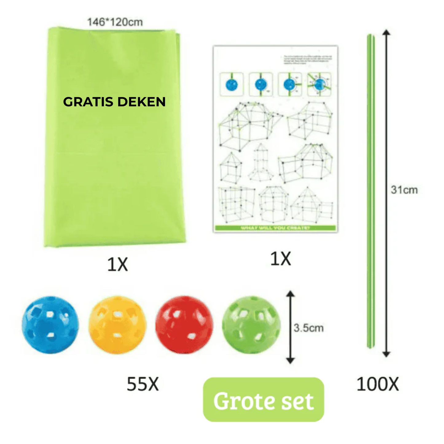 KidsFort™ | Stimuleert Creativiteit, Samenwerking en echte Speeltijd.