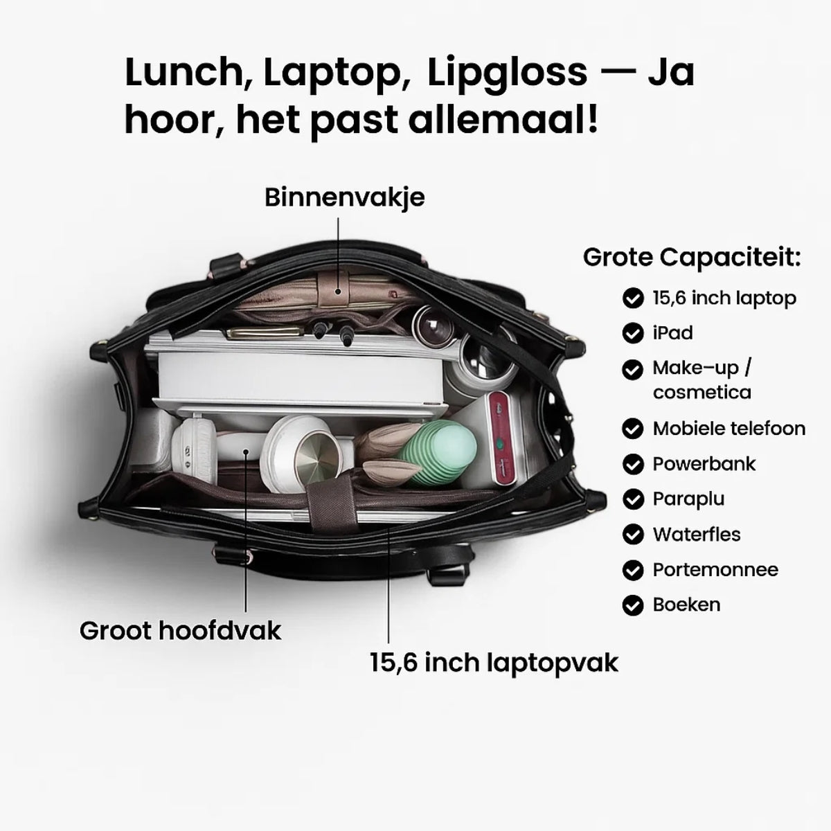 LuxLuncher™ | De Stijlvolle Lunchtas + Gratis Pouch