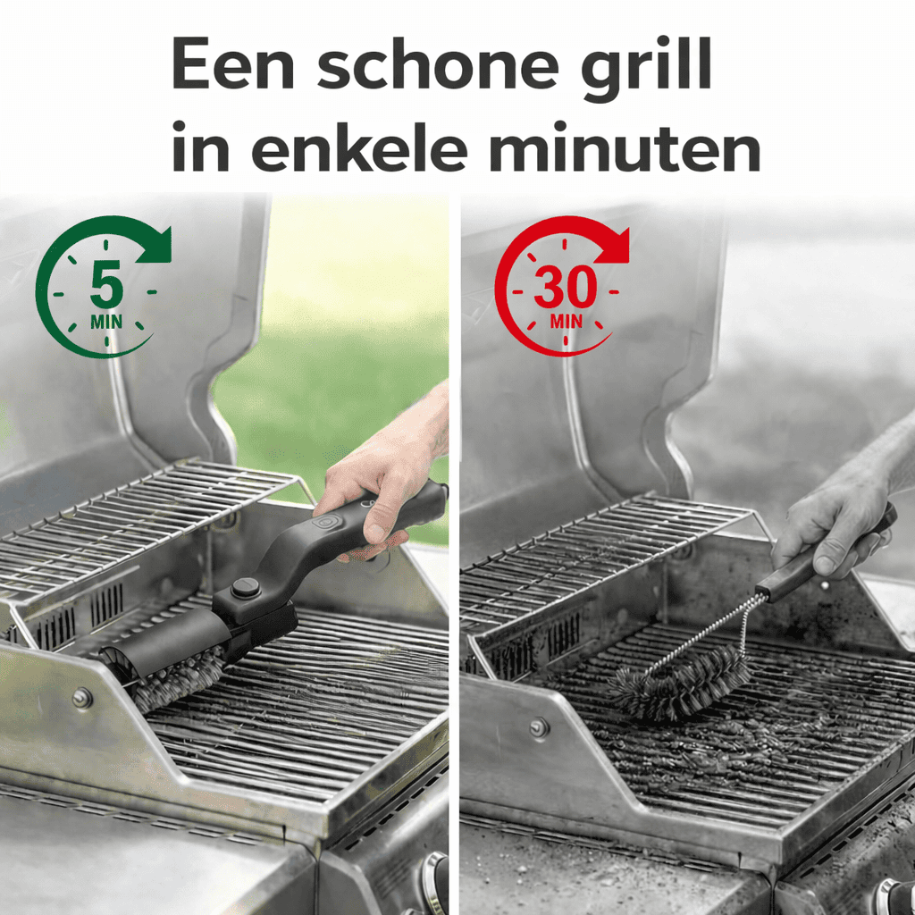 GrillBrush™ | De Snelle Oplossing voor een Brandschone Grill.