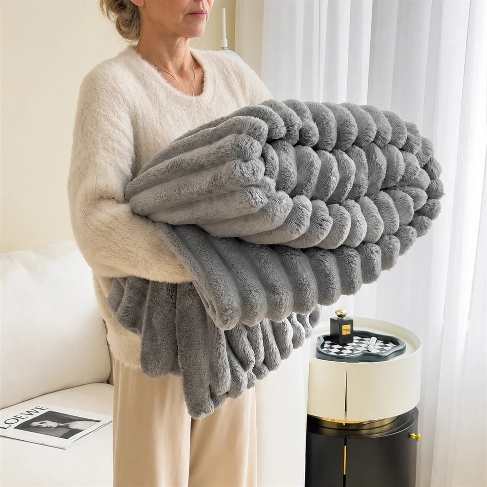 DreamFleece™ | Luxe Pluche Deken Voor Extra Warmte.