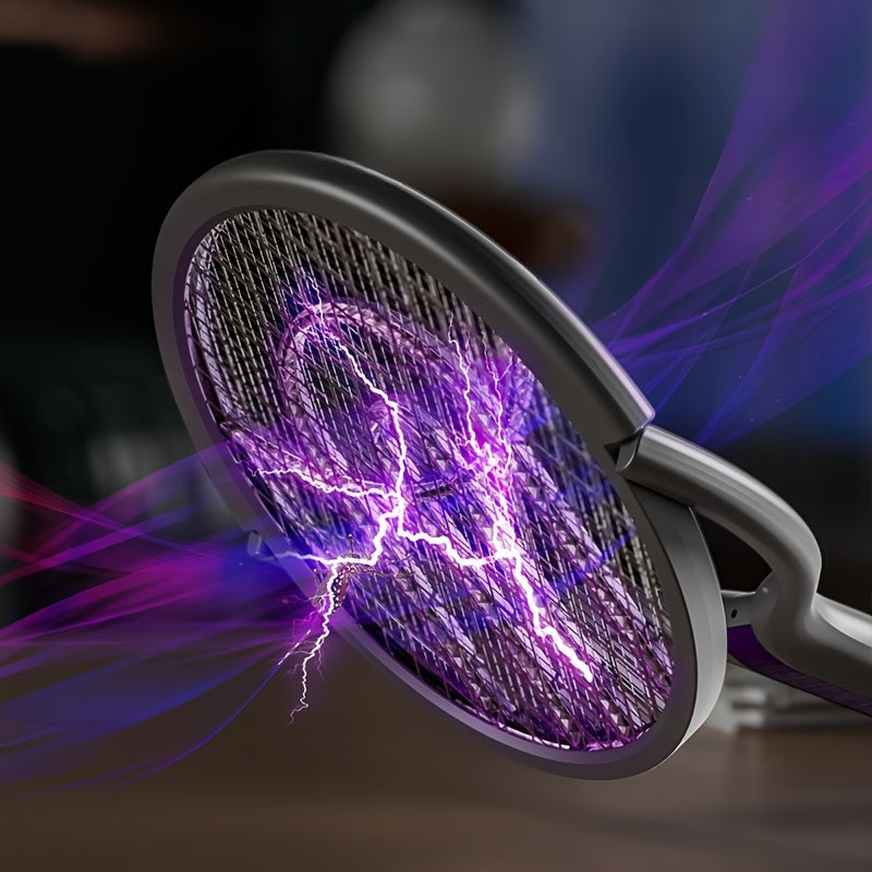 Detail van elektrisch rooster met paarse lichteffecten