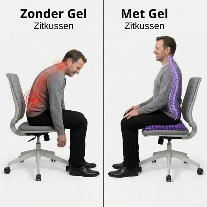Zitkussen met vergelijking van twee zithoudingen