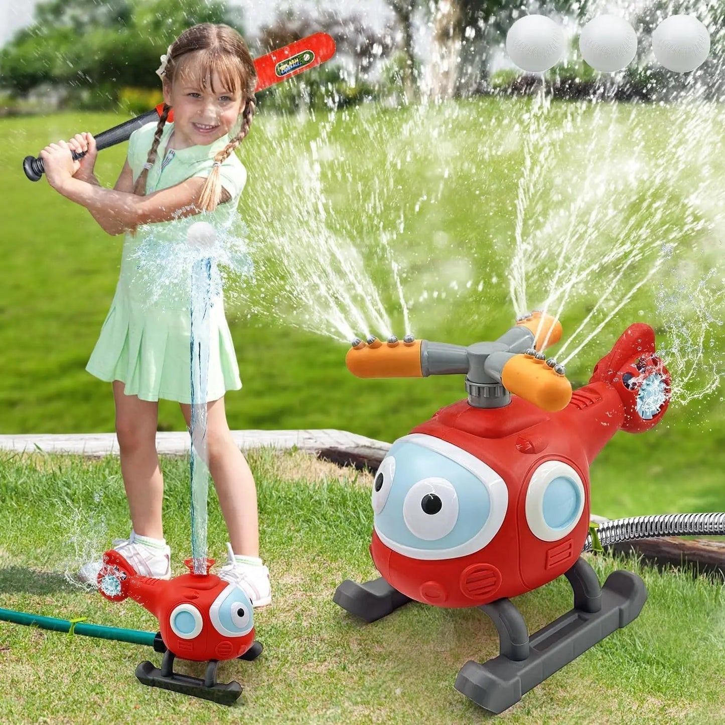 KidsBall™ | 2-in-1 Watersproeier & Baseball Speelgoed.