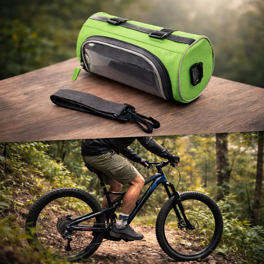 Tourix™ | Fietsstuur Opbergtas met Touchscreen Telefoonvak.