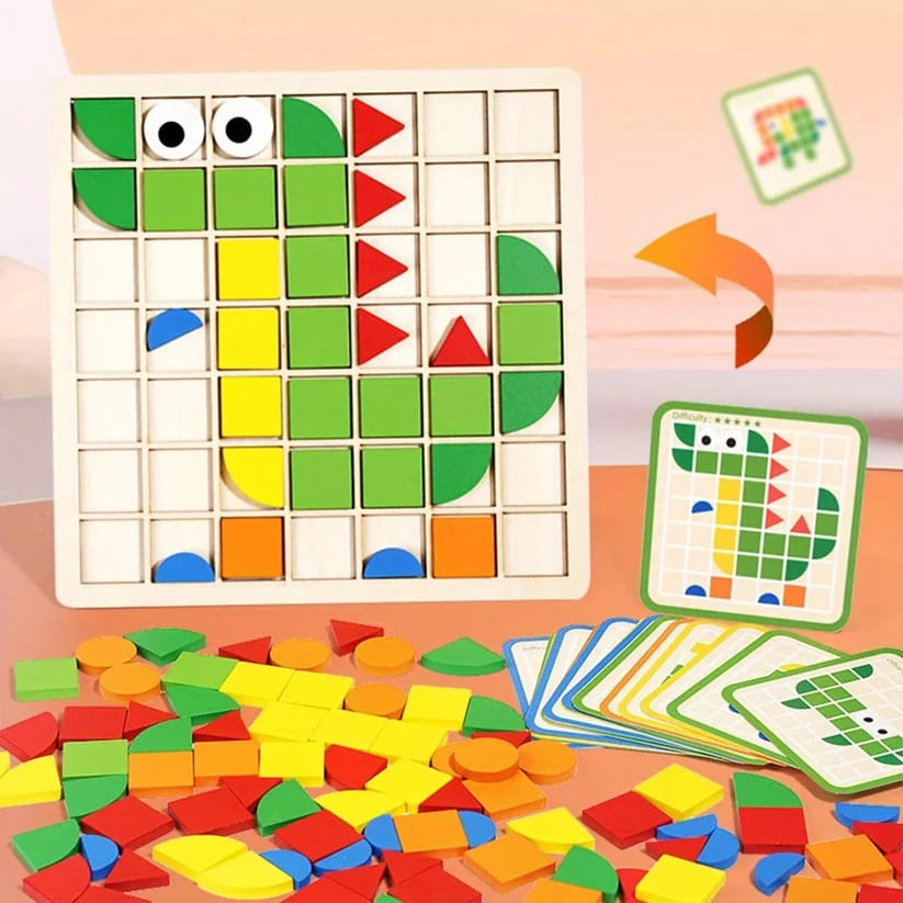 MosaicPuzzel™ | Stimuleer Nieuwsgierigheid, Denkvermogen en Creativiteit.