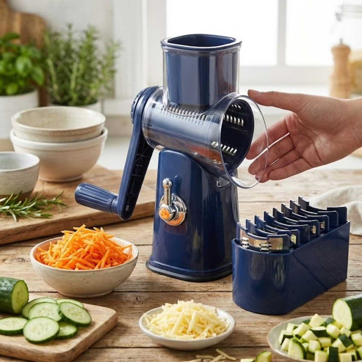 SlicePro™ | Vijf Snijfuncties, Eén Handige Keukenhulp