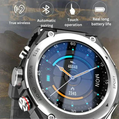 HealthGuard™ | Pro Smartwatch inclusief oortjes! (voor Apple & Android)
