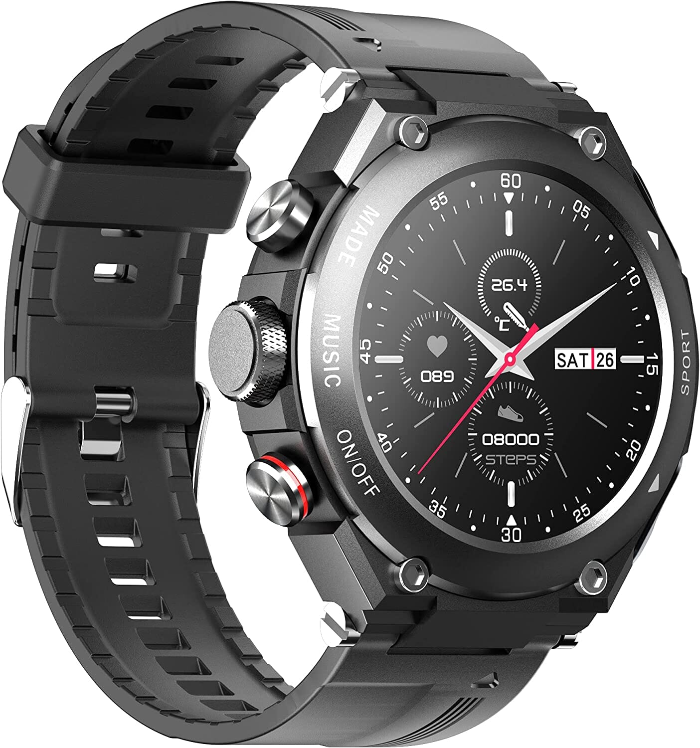 HealthGuard™ | Pro Smartwatch inclusief oortjes! (voor Apple & Android)