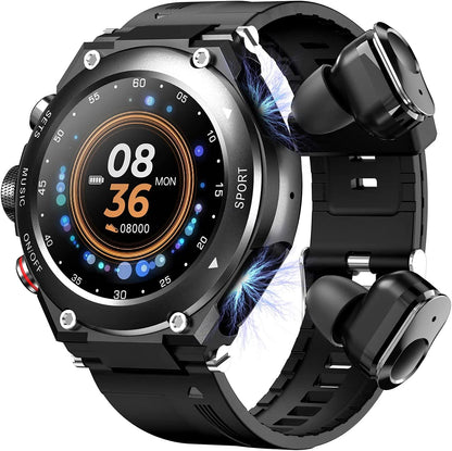 HealthGuard™ | Pro Smartwatch inclusief oortjes! (voor Apple & Android)